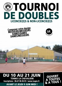 affiche tournoi de doubles