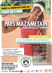 TCAPM - Affiche TMC Dames Pays Mazamétain Avril 2017