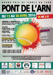 TCAPM - Affiche TOURNOI PONT DE L'ARN 2016 Internet
