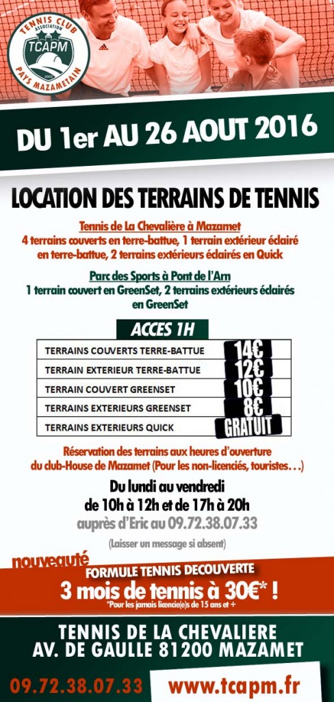TCAPM - flyers AOUT 2016
