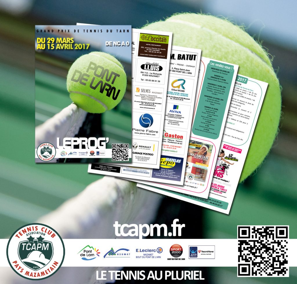 TCAPM - Pub programme Tournoi PDL 2017